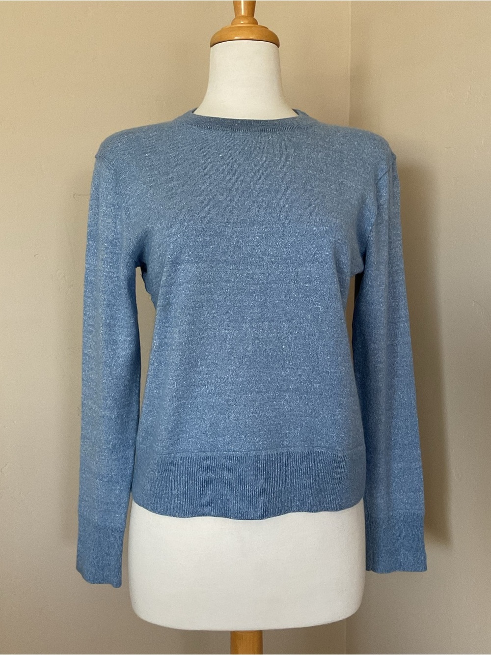 Rag & Bone Women's Crewneck Sweater Heathered Blue Size L